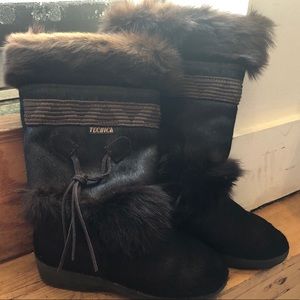 Brand New Technica  Brown Goat hair boot 6