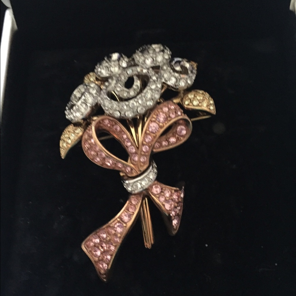Swarovski Breast Cancer Awareness Brooch