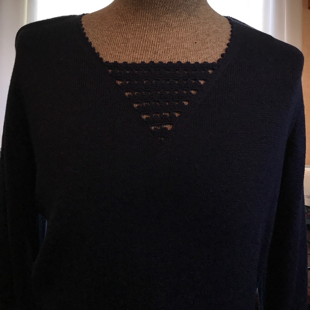 Sag Harbor ladies navy sweater