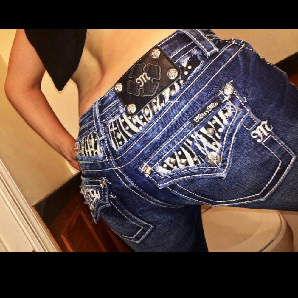 ISO Miss Me Zebra Skinny Jeans 25
