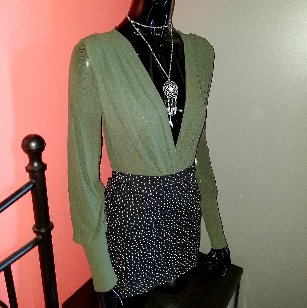 Green blouse