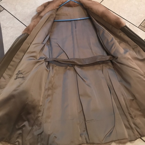 Leather and real mink fur jacket - Picture 5 of 5