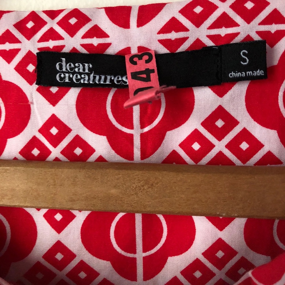 RARE ModCloth Dear Creatures Red-y For Tea Dress - Picture 4 of 7