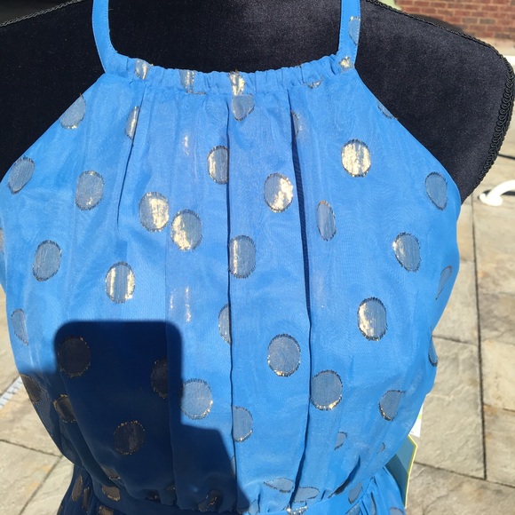 Beautiful halter with pretty bow tie back dress - Picture 5 of 5