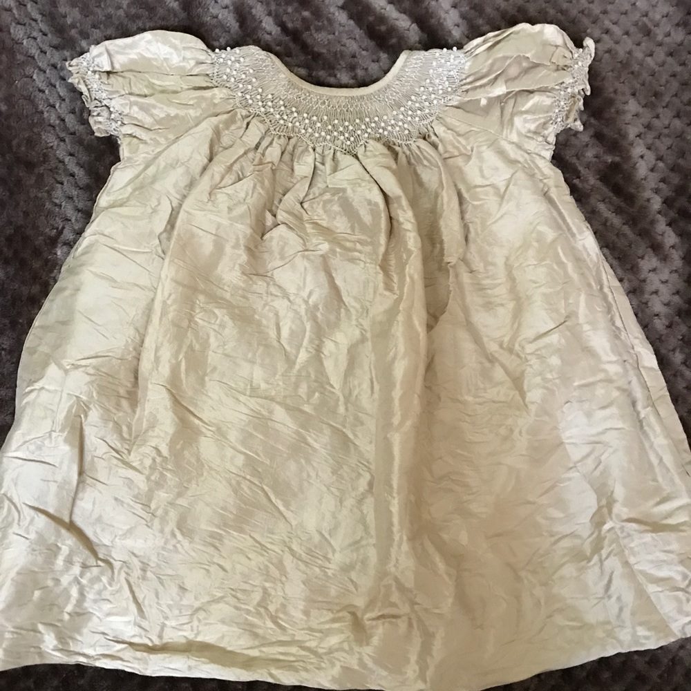 Strassburg Dupioni Silk Smocked Dress