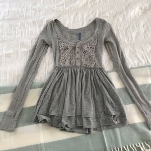 Free People fit and flare shirt