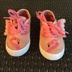 Toddler girls flamingo sneakers