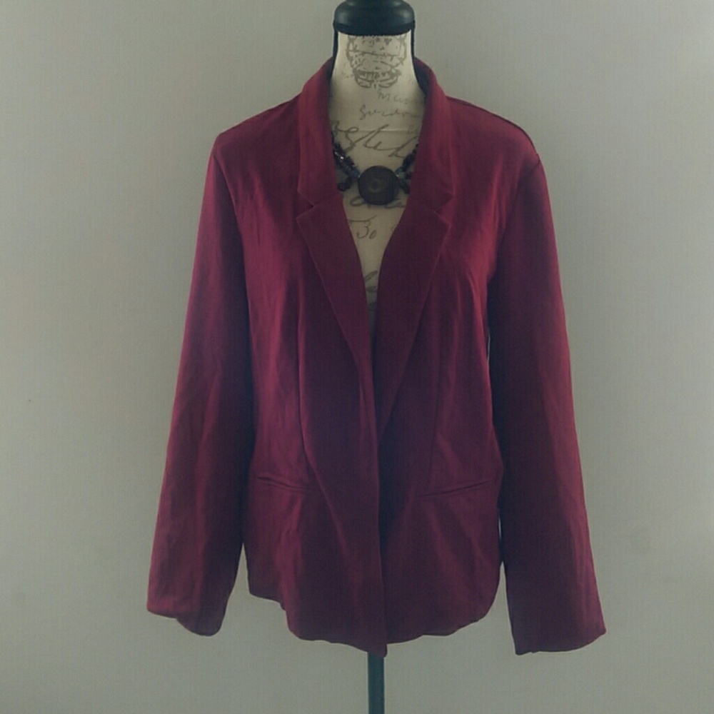 Cato Wine Colored (Maroon) Blazer - image 1