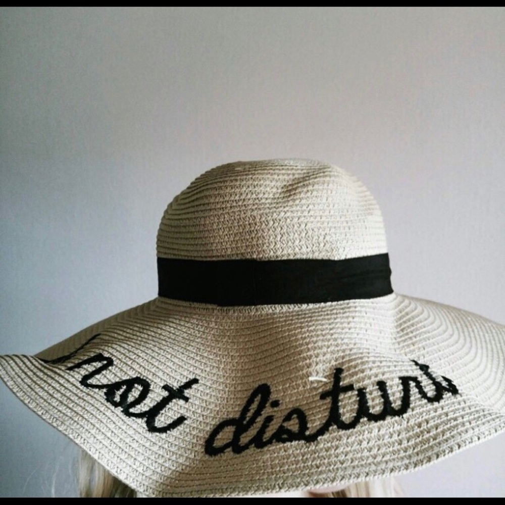 Do not disturb embroidered hat