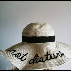 Do not disturb embroidered hat
