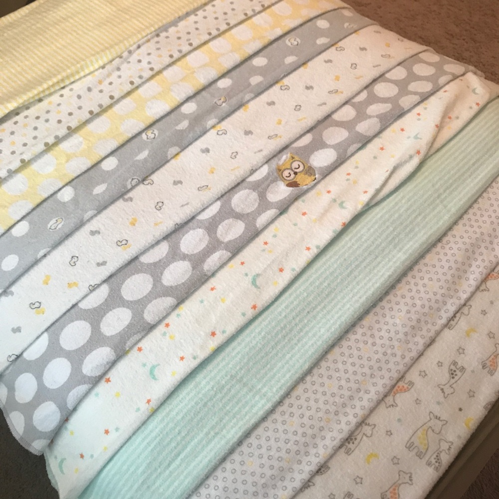 Flannel Baby Blankets (10pk)