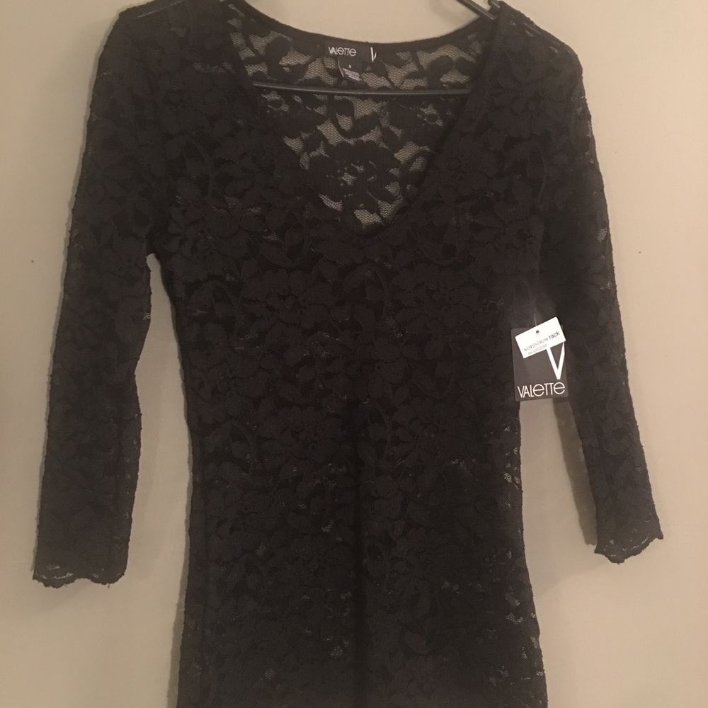 Nordstrom Rack Lace 3/4 Sleeve Valette Blouse