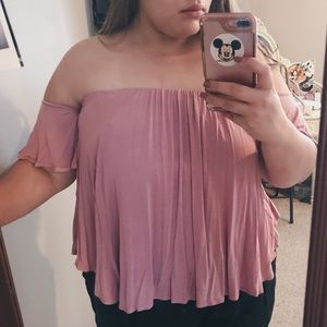 PLUS SIZE off the shoulder top