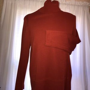 Turtleneck Rust color ladies sweater