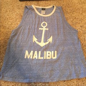 Blue Malibu tank