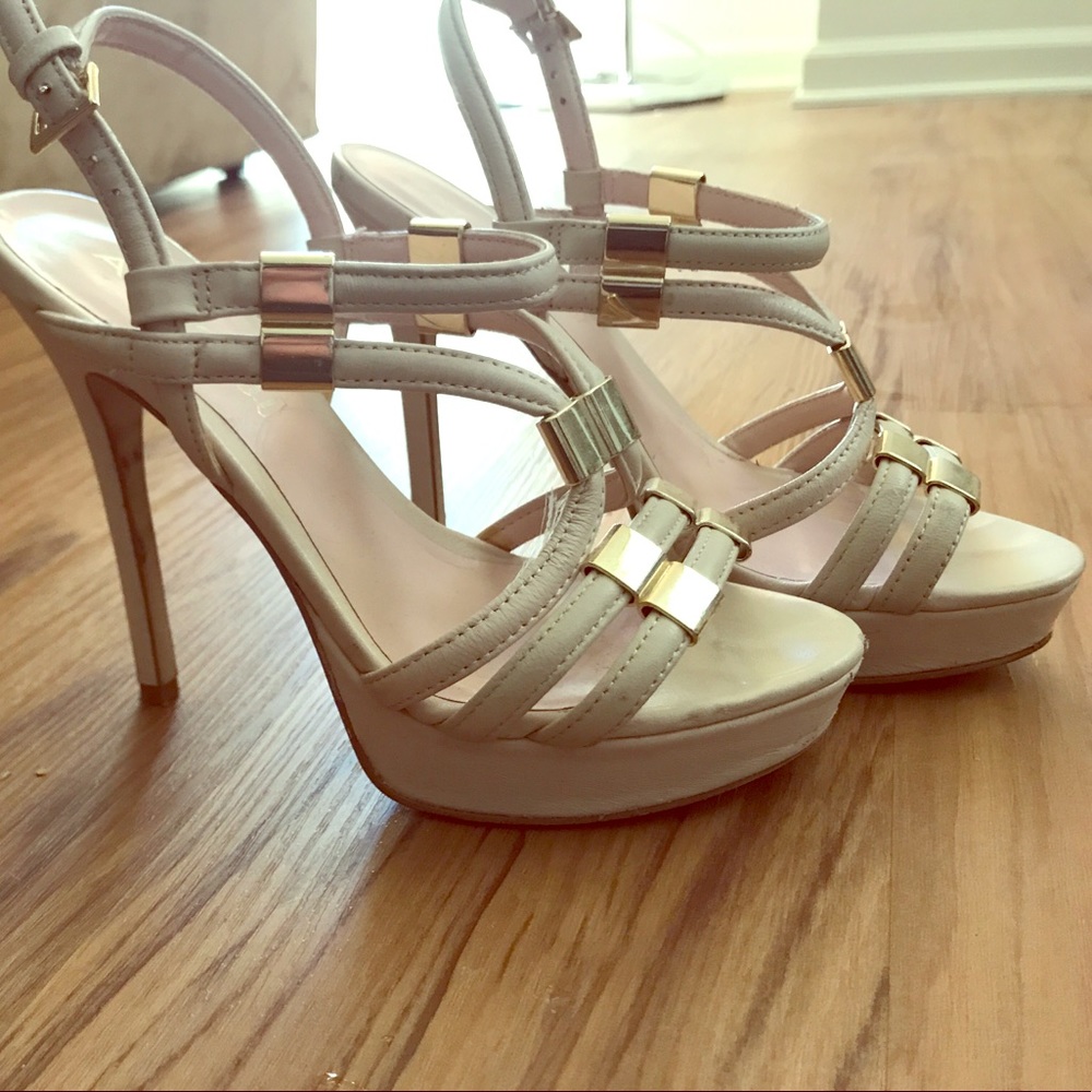 Blush Aldo Platform heels