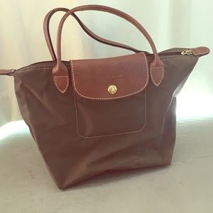 Longchamp Le Pliage Khaki (Top Handle Small)
