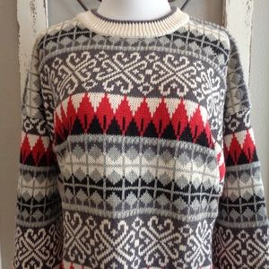 Vintage Cotton Traders Sweater Cosby-Style Nordic