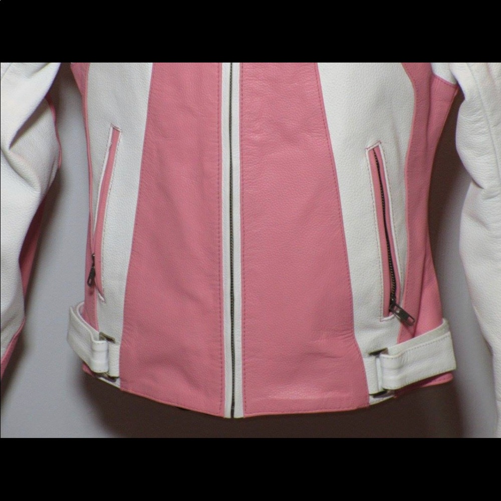 Pink Leather Jacket. - Picture 4 of 8