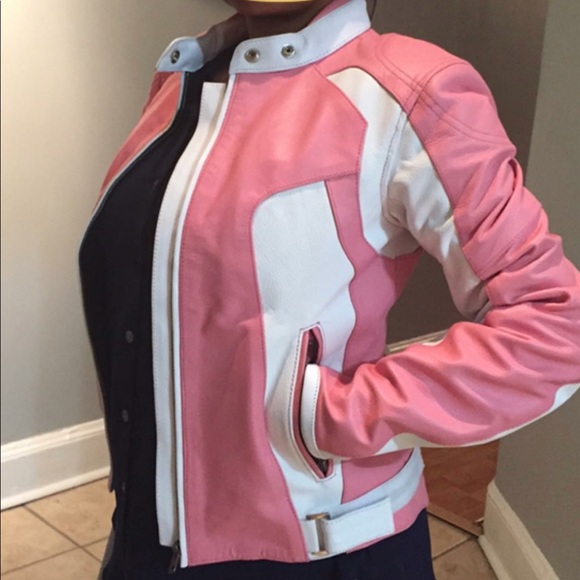Pink Leather Jacket. - Picture 2 of 8