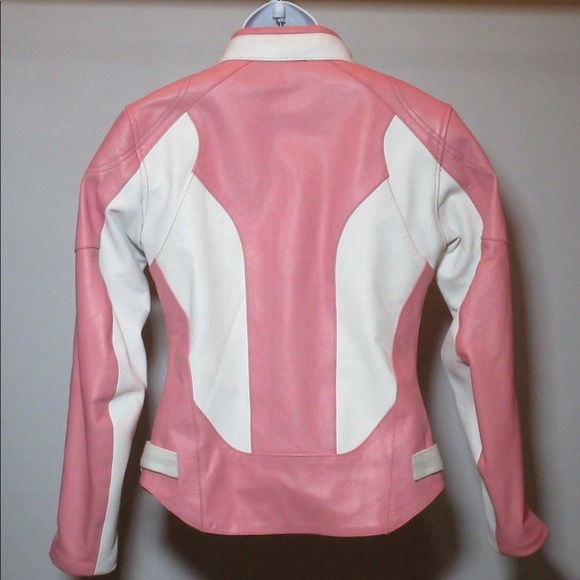 Pink Leather Jacket. - Picture 3 of 8