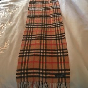 Cashmere vintage Burberry scarf.