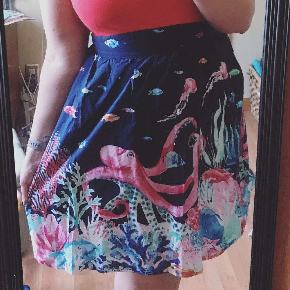 ModCloth style study a-line in Marine Bio