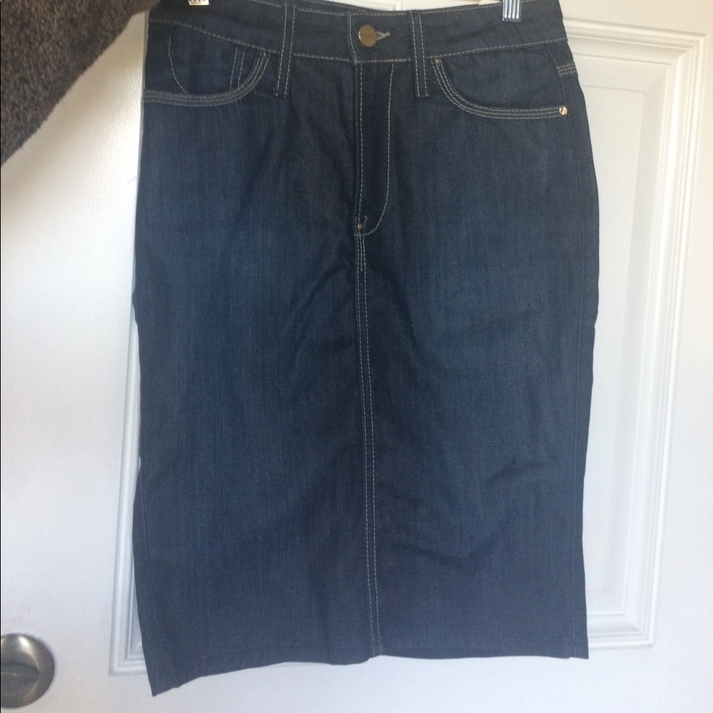 Knee Length Jean Skirt