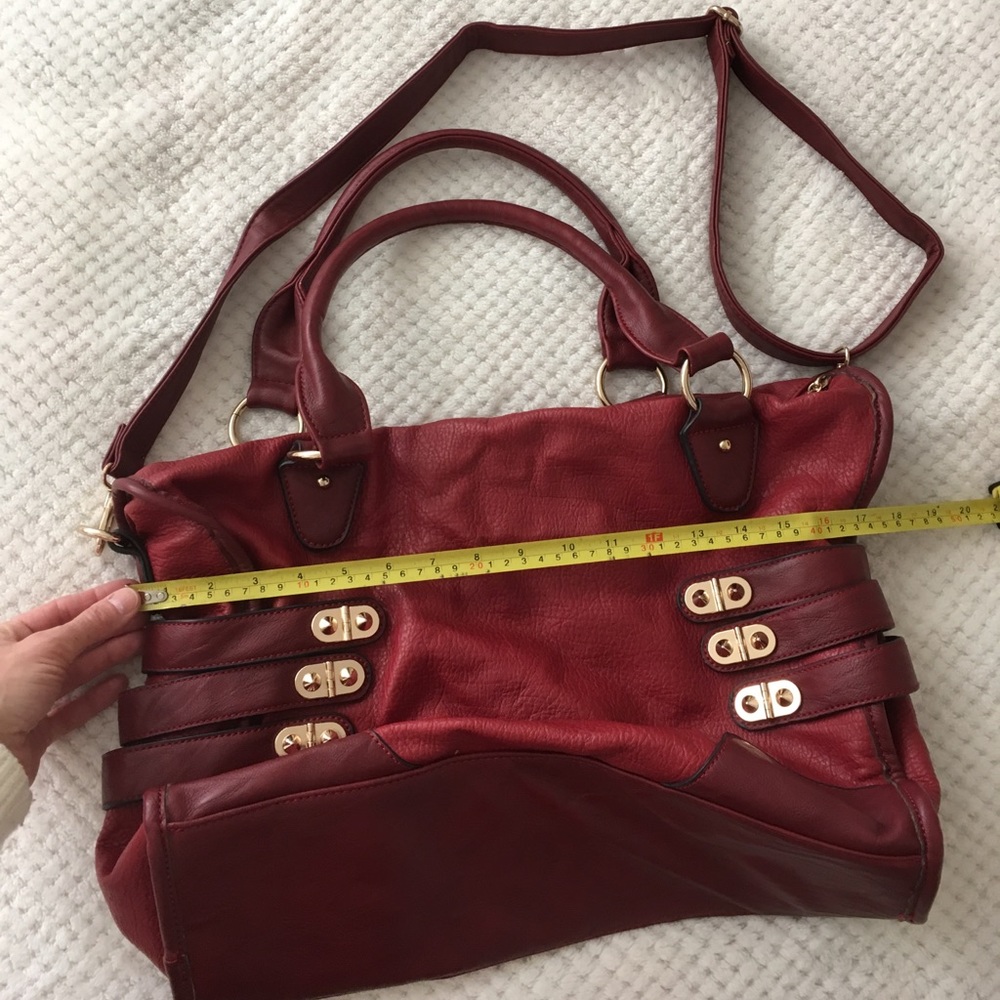 Shoe Dazzle brand Red purse