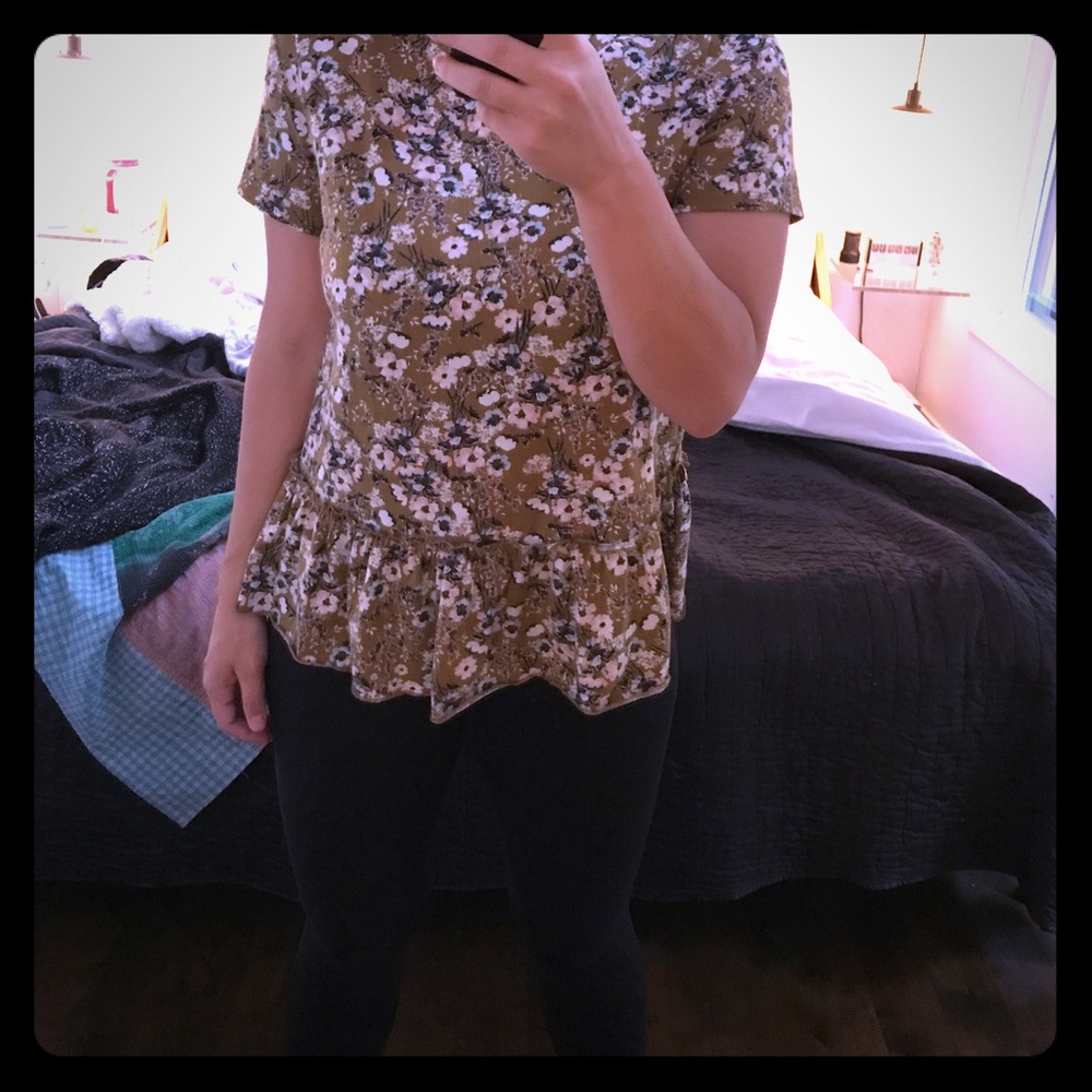 Floral Peplum top