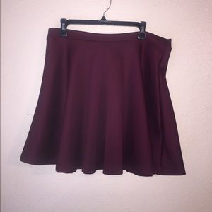 Maroon Skater Skirt