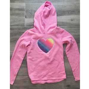 Heart pull over hoodie *like new*