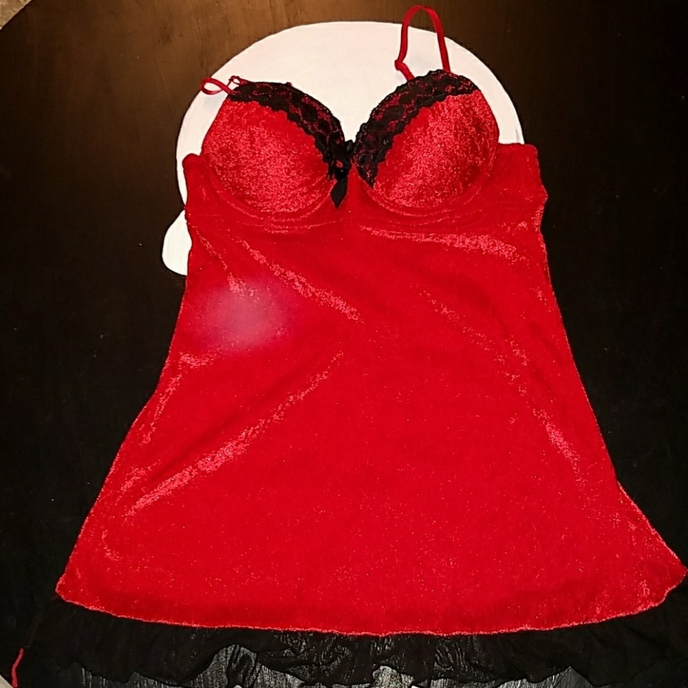 Red and black nighty