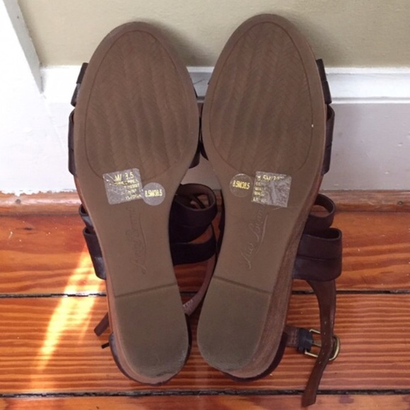 EUC LUCKY BRAND LEATHER WEDGES🍀 - Picture 2 of 3