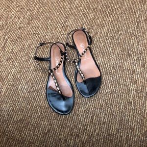 Jeffery Campbell skull thong sandals