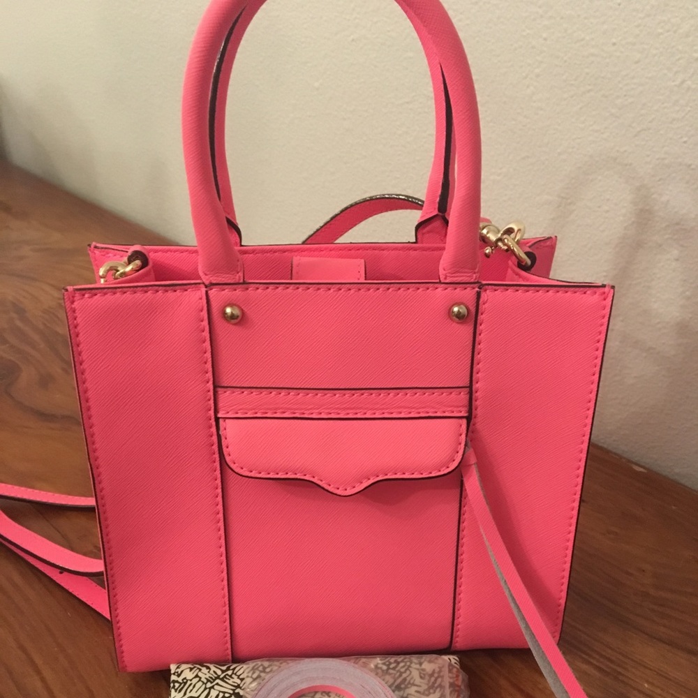 Rebecca Minkoff MAB Tote Mini. Neon pink.