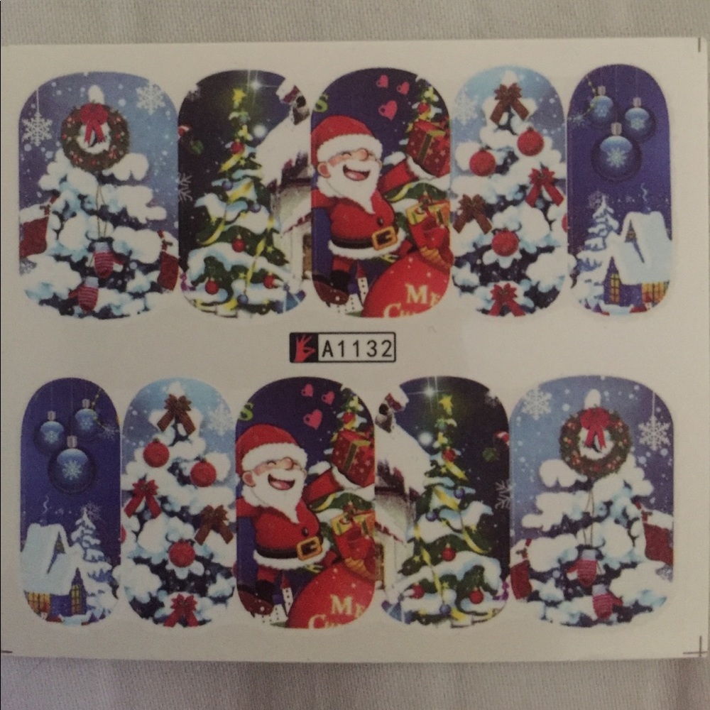 Christmas/Yule nail art