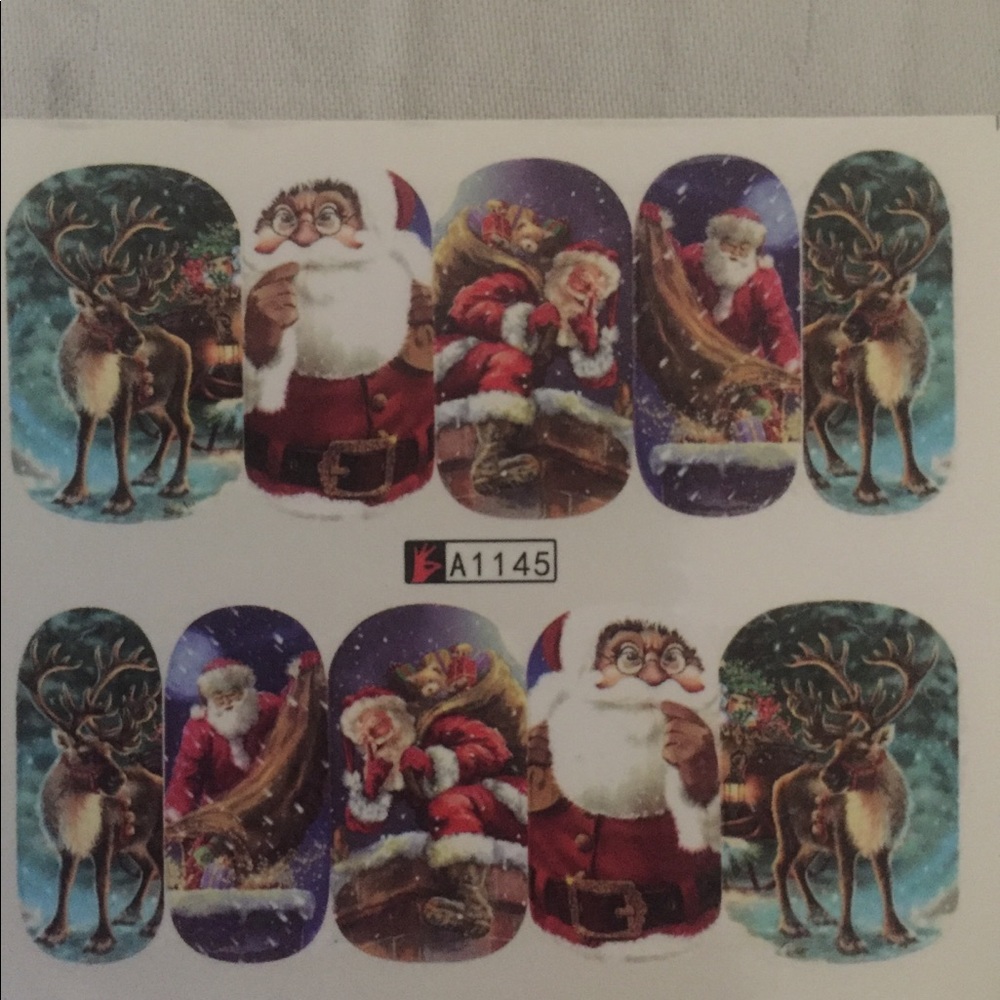 Christmas/Yule nail art