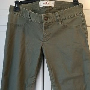 Hollister olive green skinny pant
