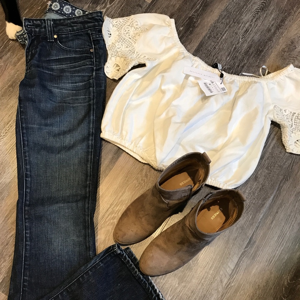 Paige jeans a bad Zara crop