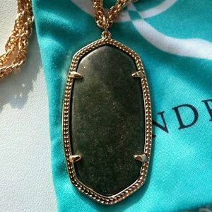 Kendra Scott Rae Gold Necklace In Pyrite