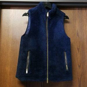 J. Crew faux fur vest