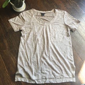Club Monaco Shimmer Linen Tee
