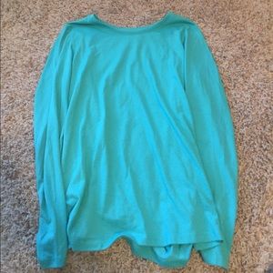 Turquoise long sleeve shirt