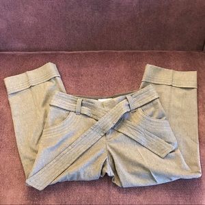 Anthropologie Gray Cropped Trousers by Elevenses Anthropologie Gray Cropped Trousers by Elevenses