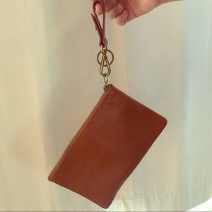 Madewell Leather Clutch with Added Key Fob