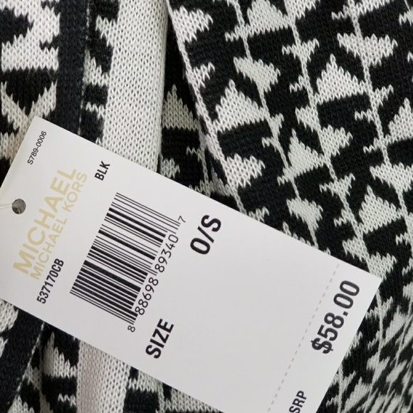 Restock MICHAEL KORS SCARF BLACK & WHITE - Picture 3 of 4