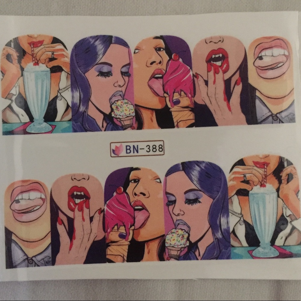 Sweets pop art nail art