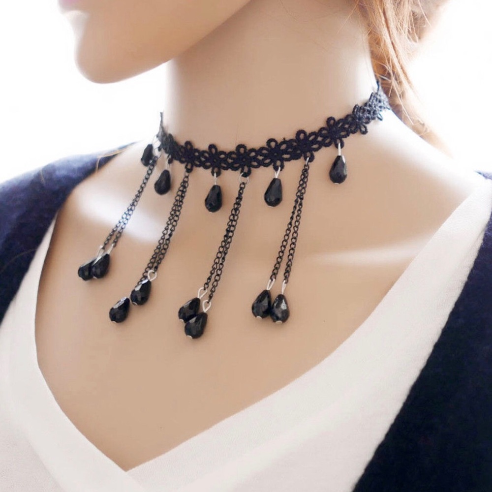 Vintage Gothic Black Lace