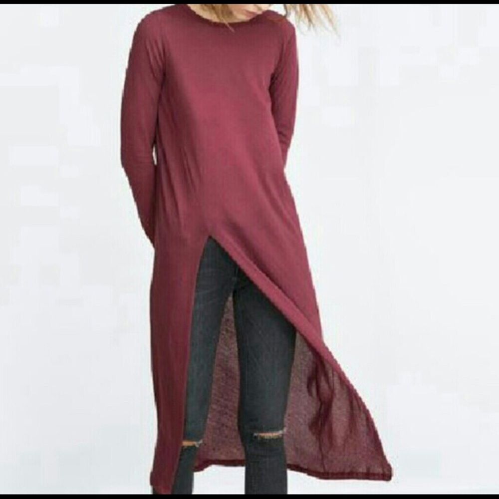 Zara Maxi Dress/Tee w/slit